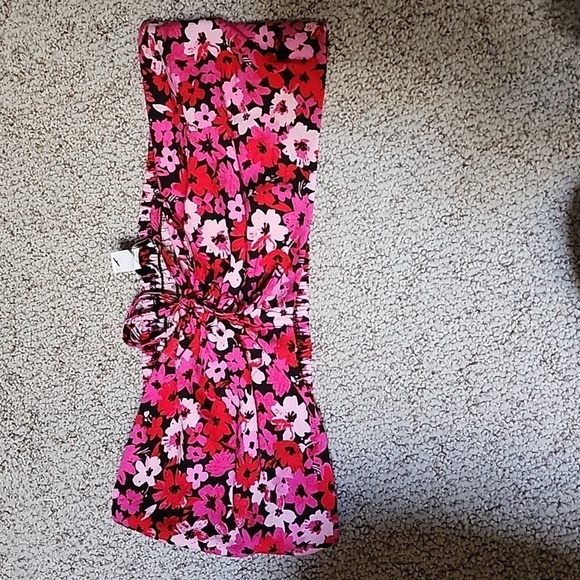 NWT - Topshop Floral Summer Strapless Bandeau - SIZE 10 - Picture 1 of 8